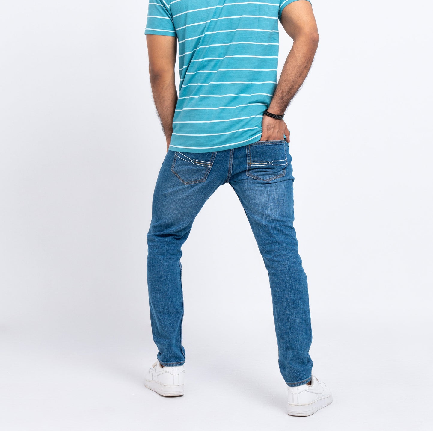 Men's Slim Fit Denim Pant - Mid Blue