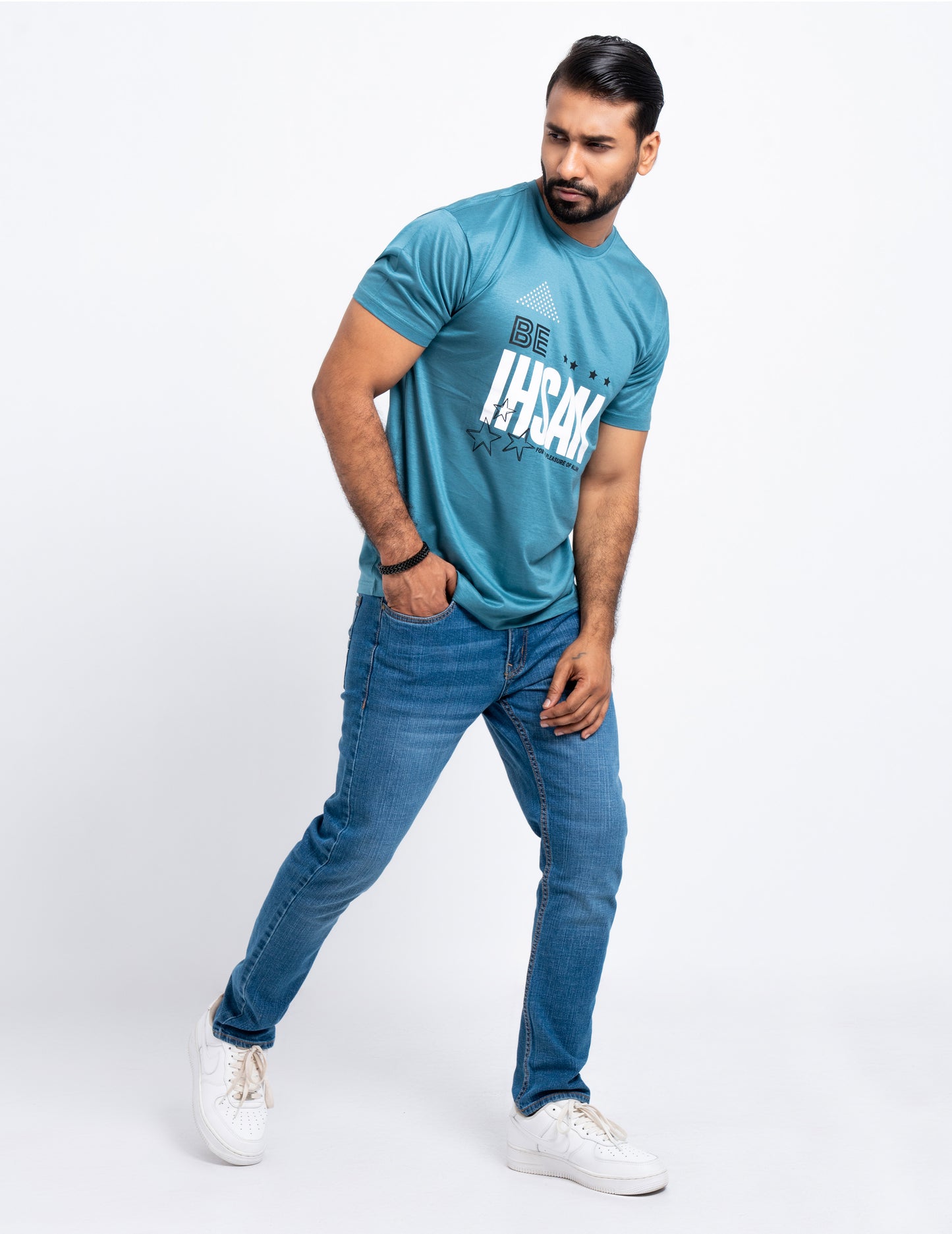 "BE IHSAN" - Modern Short Sleeve Crew Neck T-Shirt