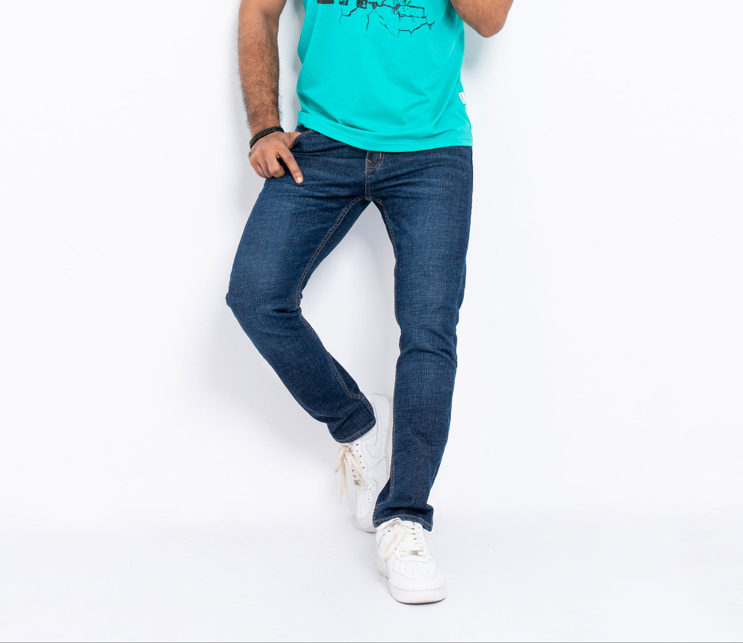 Men's Slim Fit Denim Pant - Dark Blue