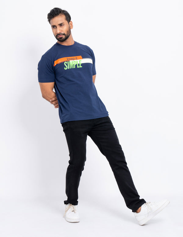 "Keep It Simple"  - Modern Short Sleeve Crew Neck T-Shirt