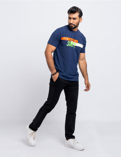"Keep It Simple"  - Modern Short Sleeve Crew Neck T-Shirt