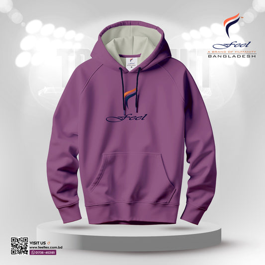 Modern Classic Comfort Hoodie - Maroon Marl
