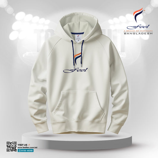 Modern Classic Comfort Hoodie - Light Cream