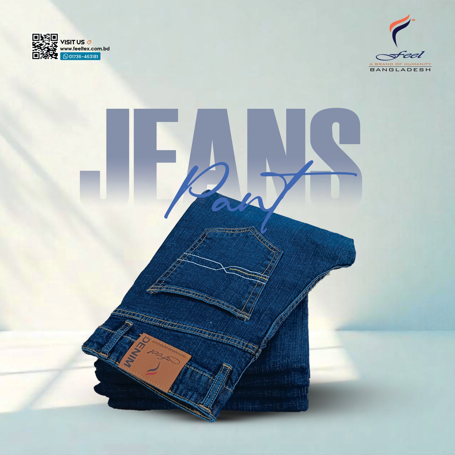 Men's Slim Fit Denim Pant - Dark Blue