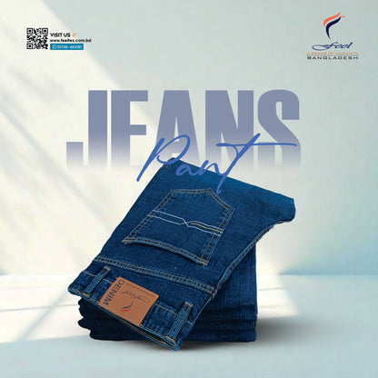 Men's Slim Fit Denim Pant - Dark Blue