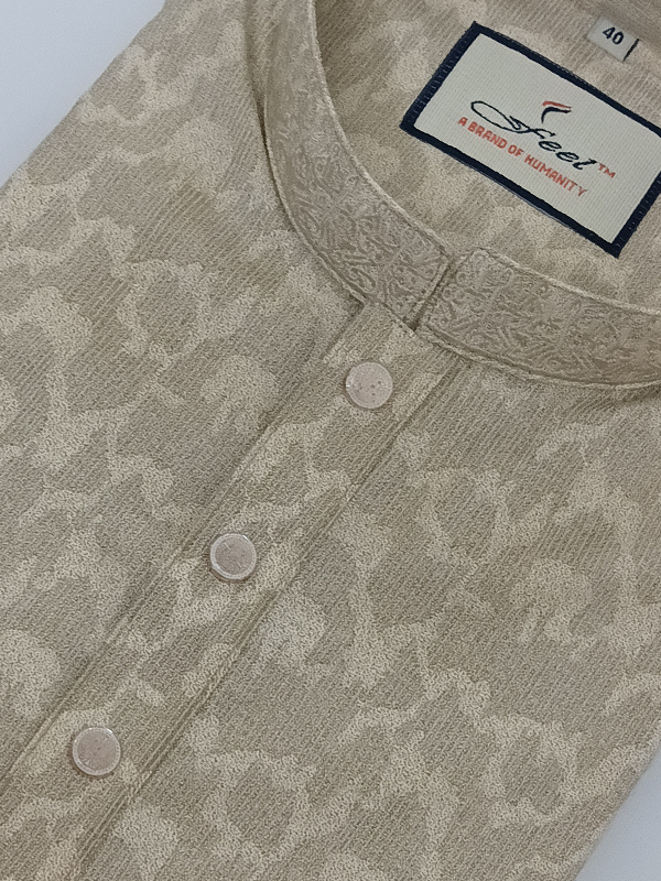 Premium Panjabi - Golden (Print)