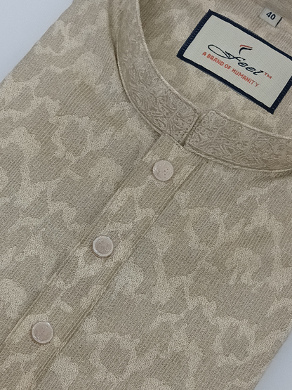 Premium Panjabi - Golden (Print)