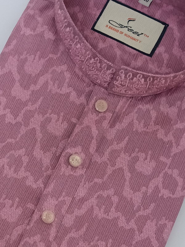 Premium Panjabi - Pink (Print)