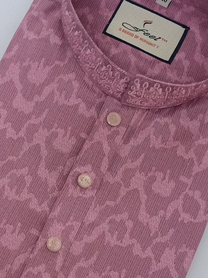 Premium Panjabi - Pink (Print)