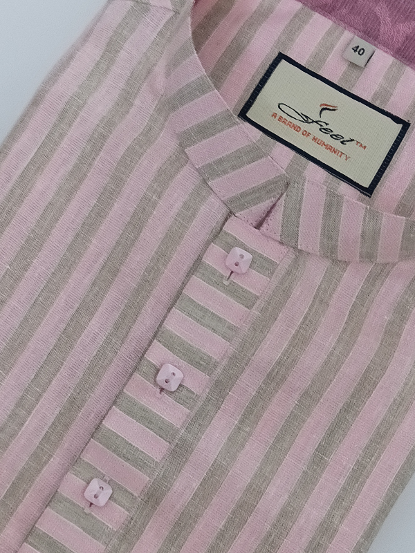 Premium Panjabi - Pink Stripe