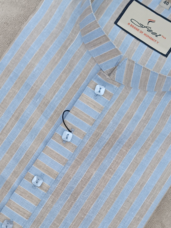 Premium Panjabi - Sky Stripe