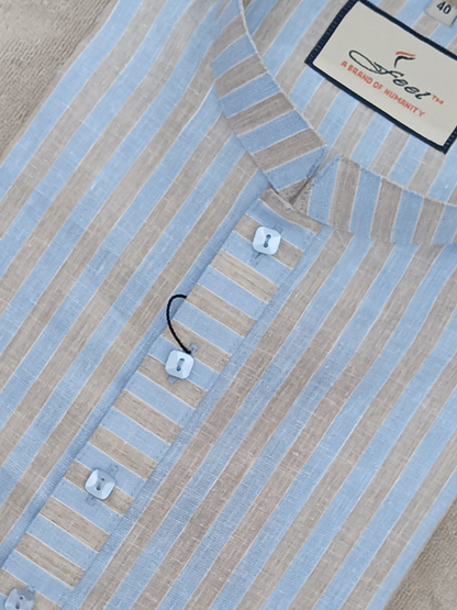 Premium Panjabi - Sky Stripe