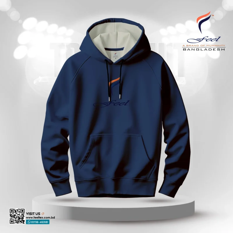 Home modern classic comfort hoodie navy
